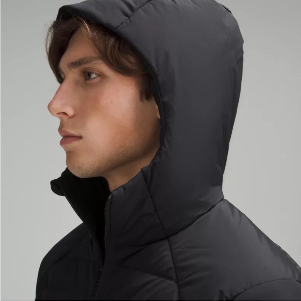 Lululemon Down for It All Black Hoodie Jacket- Extra Large - Picture 6 of 15